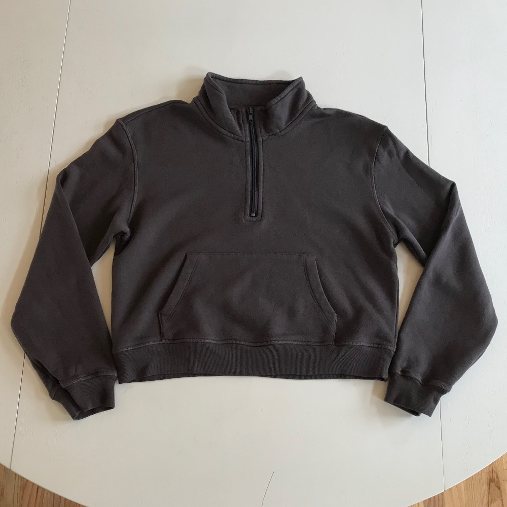 SKIMS FRENCH TERRY HALF ZIP PULLOVER - Picture 2 of 12